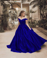 Load image into Gallery viewer, Gorgeous Lace Flower Beaded V-neck Emerald Green Prom Dress Ball Gowns
