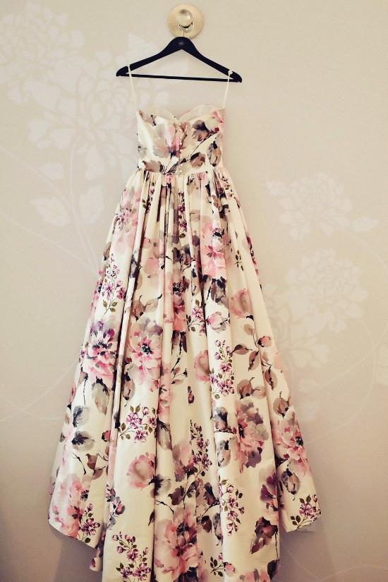 Pretty A Line Sweetheart Floral Wedding Dresses 2017
