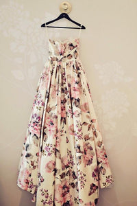 Pretty A Line Sweetheart Floral Wedding Dresses 2017