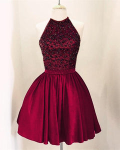 Short-Burgundy-Prom-Homecoming-Dresses-Beaded-Cocktail-Dress