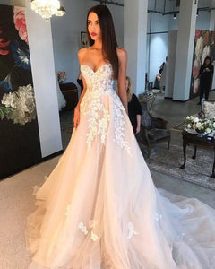 Sweetheart-Bodice-Corset-See-Through-Wedding-Dresses-Lace-Embroidery