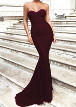 Load image into Gallery viewer, Mermaid Sleeveless Sweetheart Corset Lace Prom Evening Gowns
