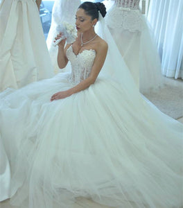 Romantic-Wedding-Dresses-For-Bride-2019