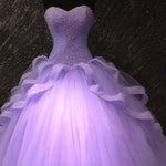 Cargar imagen en el visor de la galería, Pearl Beaded Sweetheart Bodice Corset Ball Gowns Wedding Dresses
