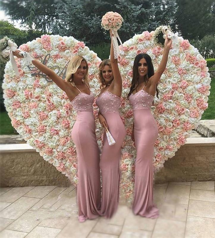 Sweetheart-Mermaid-Prom-Dresses-Long-Bridesmaid-Gowns-Pink