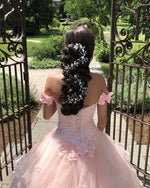 Load image into Gallery viewer, Blush-Pink-Quinceanera-Dresses-Ball-Gowns-Sweetheart-Prom-Gowns
