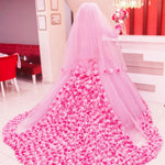 Cargar imagen en el visor de la galería, Long Sleeves Ball Gowns Flower Wedding Dresses Hijab For Muslim Arabic Women
