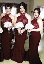 Load image into Gallery viewer, Halter-Dresses-Bridesmaids
