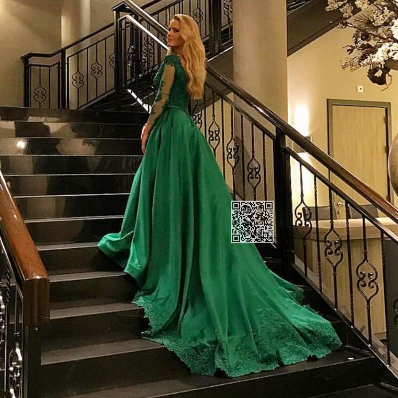 Lace Appliques Long Sleeves V Neck Ball Gowns Wedding Dresses