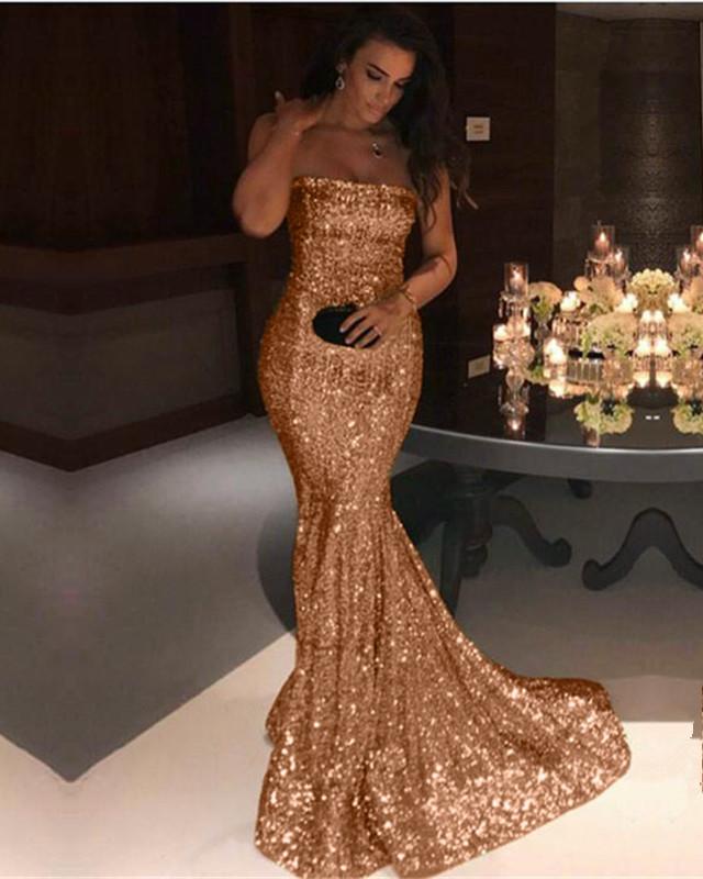 Long-Champagne-Prom-Dresses-Mermaid-Evening-Gowns