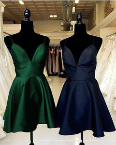 Cute-Plunge-V-neck-Prom-Dresses-Short-Cocktail-Party-Dress