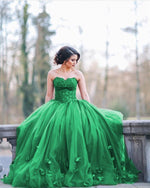 Load image into Gallery viewer, bud-green-quinceanera-dress
