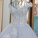 Cargar imagen en el visor de la galería, Off The Shoulder Wedding Guest Dresses With Flower And Crystal Beading
