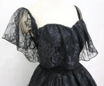 Load image into Gallery viewer, A-Line Off The Shoulder Short Black Lace Homecoming Dress
