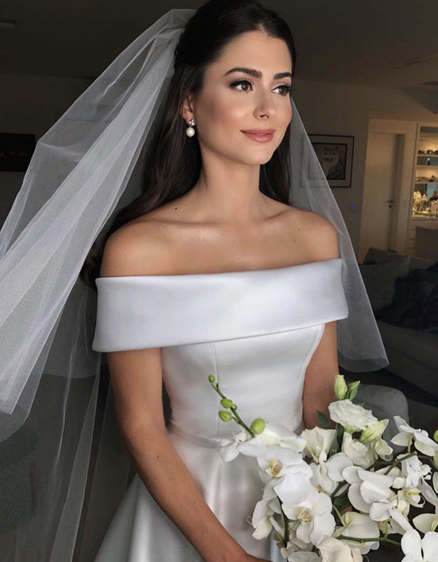 Elegant-Satin-Wedding-Dresses-Princess-Style-Bridal-Gowns