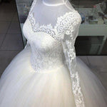 Load image into Gallery viewer, Lace Long Sleeves Wedding Dresses Ball Gowns
