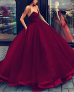 Cargar imagen en el visor de la galería, Burgundy-Quinceanera-Dresses-Ball-Gowns-Formal-Wedding-Dresses-For Photography

