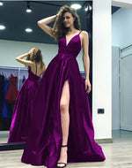 Load image into Gallery viewer, Grape-Bridesmaid-Dress

