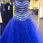 Load image into Gallery viewer, sparkly crystal beaded sweetheart ball gowns quinceanera dresses 2017
