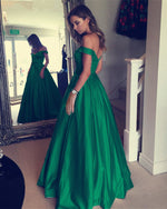 Load image into Gallery viewer, Emerald-Green-Evening-Dresses
