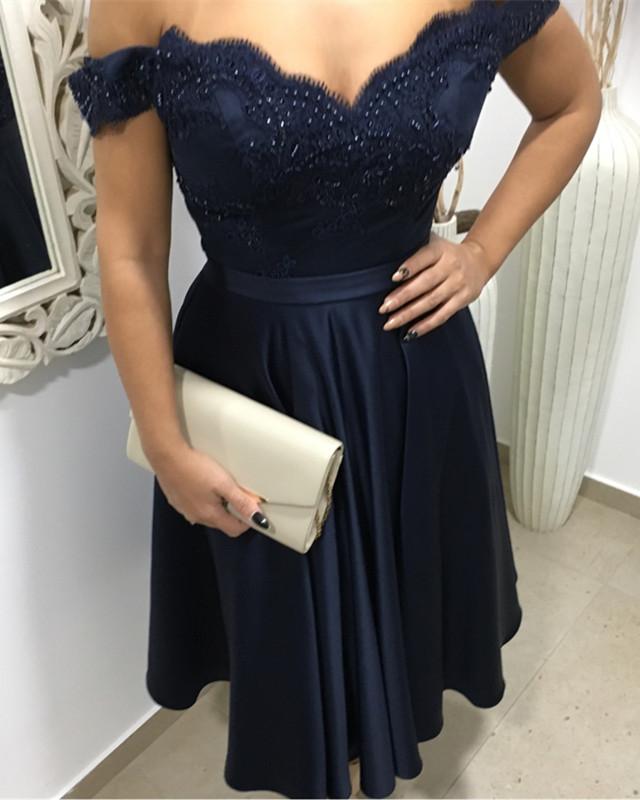 Short-V-neck-Homecoming-Dresses-Off-The-Shoulder-Cocktail-Dress-Elegant