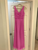 Cargar imagen en el visor de la galería, Pink-Bridesmaid-Dresses-Chiffon-Evening-Gowns
