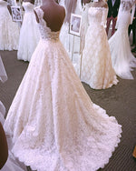 Cargar imagen en el visor de la galería, Open Back Lace Wedding Dresses
