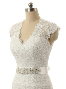 vintage v neck open back lace mermaid wedding dresses 2017
