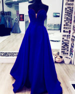 Load image into Gallery viewer, Ruched Sweetheart Long Taffeta Floor Length Evening Dresses
