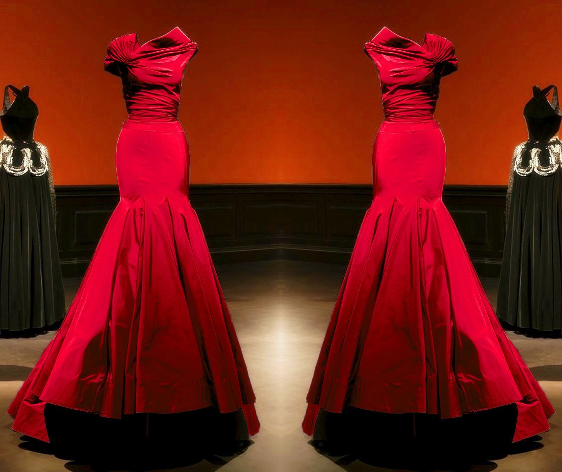 Unique Taffeta Mermaid Prom Evening Dresses 2017 Women's Couture Fashion
