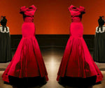 Cargar imagen en el visor de la galería, Unique Taffeta Mermaid Prom Evening Dresses 2017 Women&#39;s Couture Fashion
