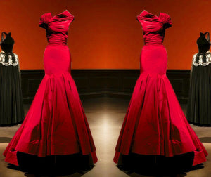 Unique Taffeta Mermaid Prom Evening Dresses 2017 Women's Couture Fashion