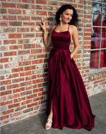Load image into Gallery viewer, Burgundy Prom Dresses 2019

