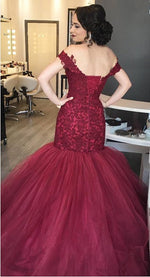 Cargar imagen en el visor de la galería, Lace-Mermaid-Prom-Dresses
