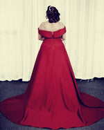 Load image into Gallery viewer, Plus Size Prom Dresses Burgundy
