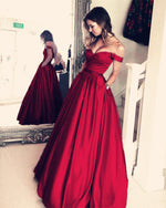 Afbeelding in Gallery-weergave laden, Burgundy-Prom-Dresses
