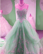 Load image into Gallery viewer, Mint-Green-Quinceanera-Dress
