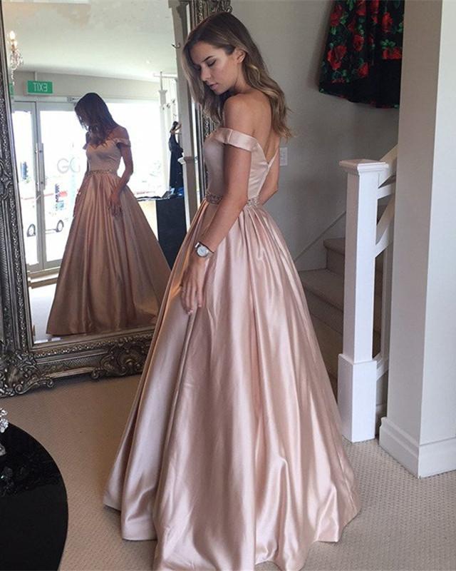 Overnight Shipping Long Yellow Prom Dresses 2019 coloredwedding