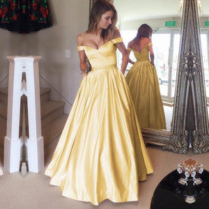 Yellow Prom Long Dress 2020