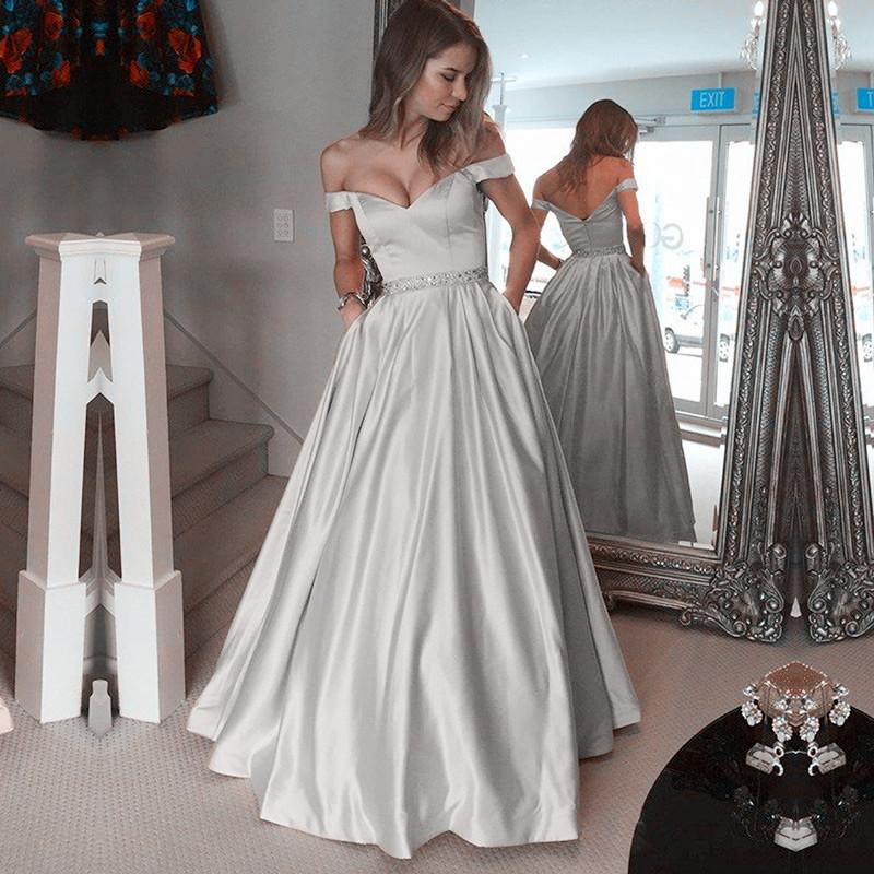 Silver-Prom-Dress