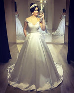 Load image into Gallery viewer, Ballgowns-Off-Shoulder-Wedding-Dresses-For-Bride

