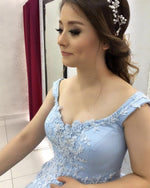 Cargar imagen en el visor de la galería, Baby-Blue-Quinceanera-Dresses-Ball-Gowns-For-Sweet-16
