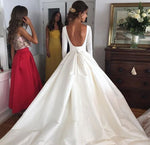 Load image into Gallery viewer, modest-wedding-dresses-ballgowns-princess-bridal-gowns-with-sleeves
