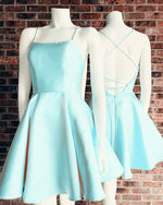 Load image into Gallery viewer, Baby Blue Homecoming Dresses 2019

