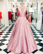 Load image into Gallery viewer, Pink-Prom-Ballgown-Dresses
