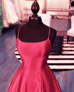 Load image into Gallery viewer, Long Satin Leg Split Open Back Prom Dresses
