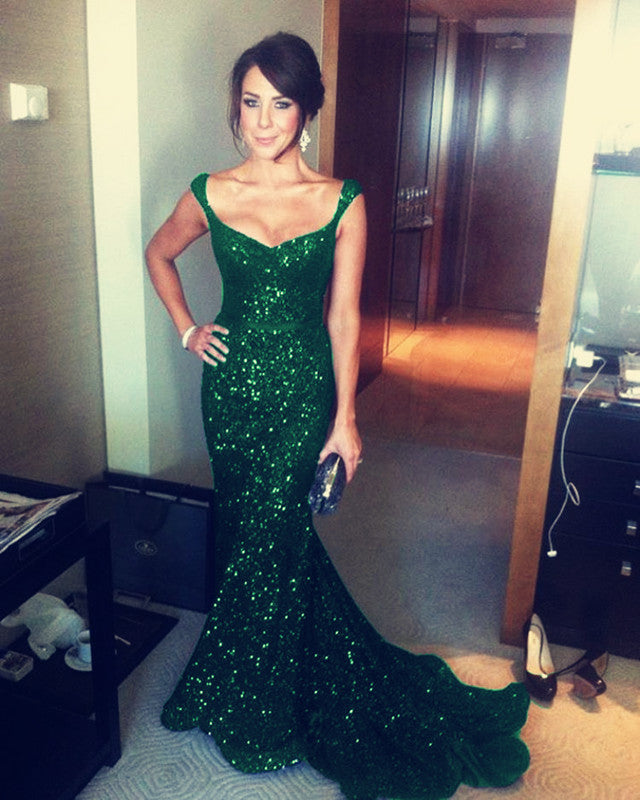 Emerald-Green-Sequin-Gowns