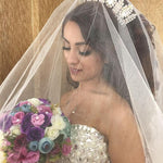 Load image into Gallery viewer, pearl and crystal beaded sweetheart drop waist wedding dress princess
