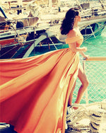 Load image into Gallery viewer, Gold-Prom-Dresses-Long-Sexy-Formal-Dresses
