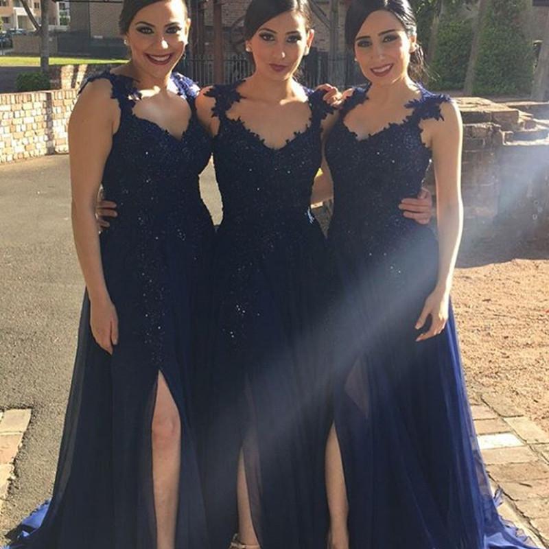 Navy-Blue-Bridesmaid-Dresses